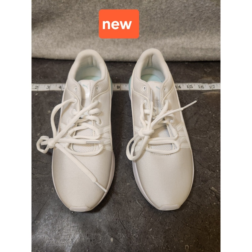 PUMA SoftFoam Sneakers Women's 5.5 White Mint Training Running Shoes Heel New